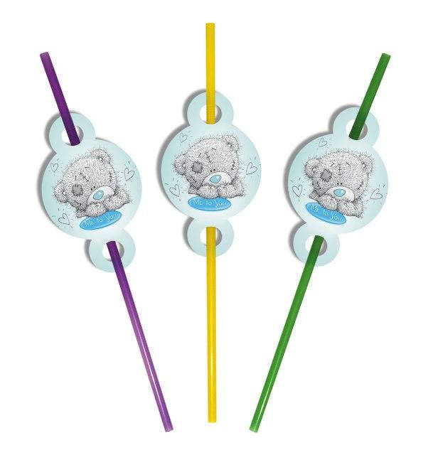 

Трубочки для напитков Мишка Тедди 8шт. в уп.