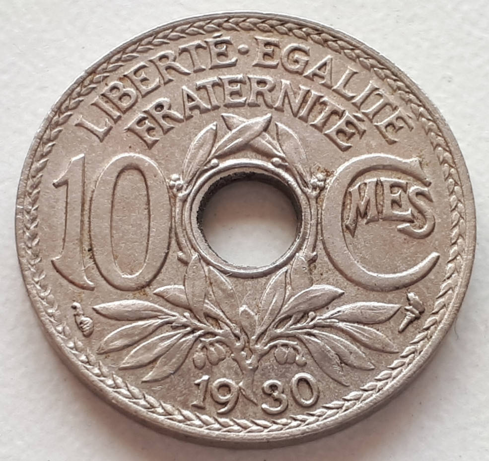 

Франция 10 сантимов 1930