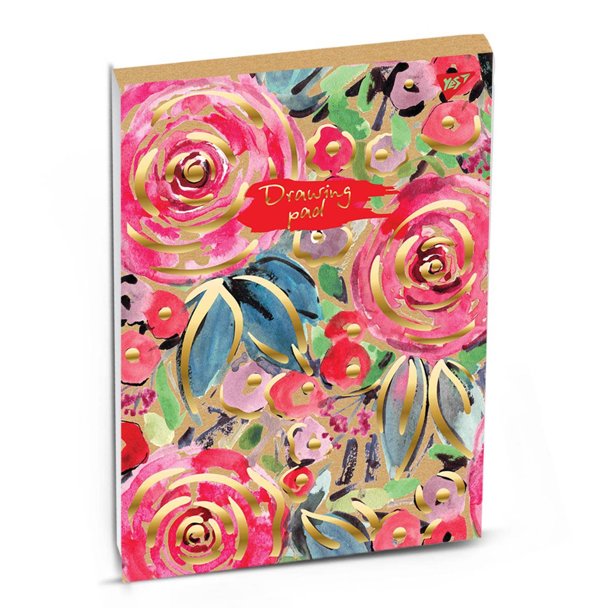 

Альбом для рисования А4 30л/100 склейка белила+фол.золото "COLIER CAMPBELL" YES крафт