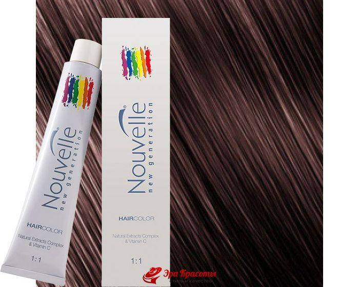 

Крем-краска для волос 4.7 Эбеновое дерево Nouvelle Hair Color, 100 мл