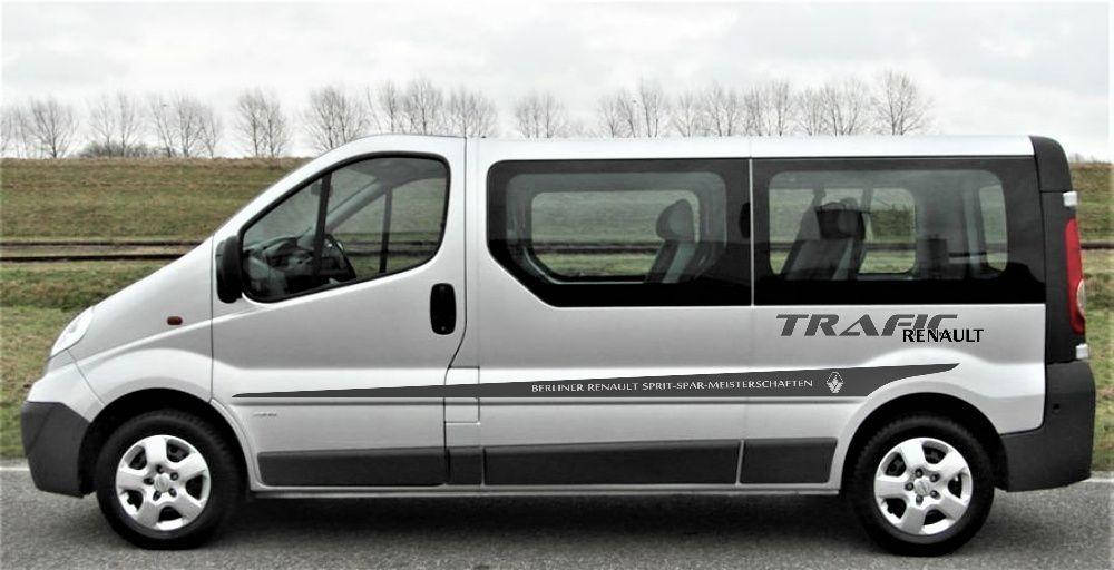 

Наклейки на авто тюнинг полосы "Renault Trafic" 20х350 см, Белый