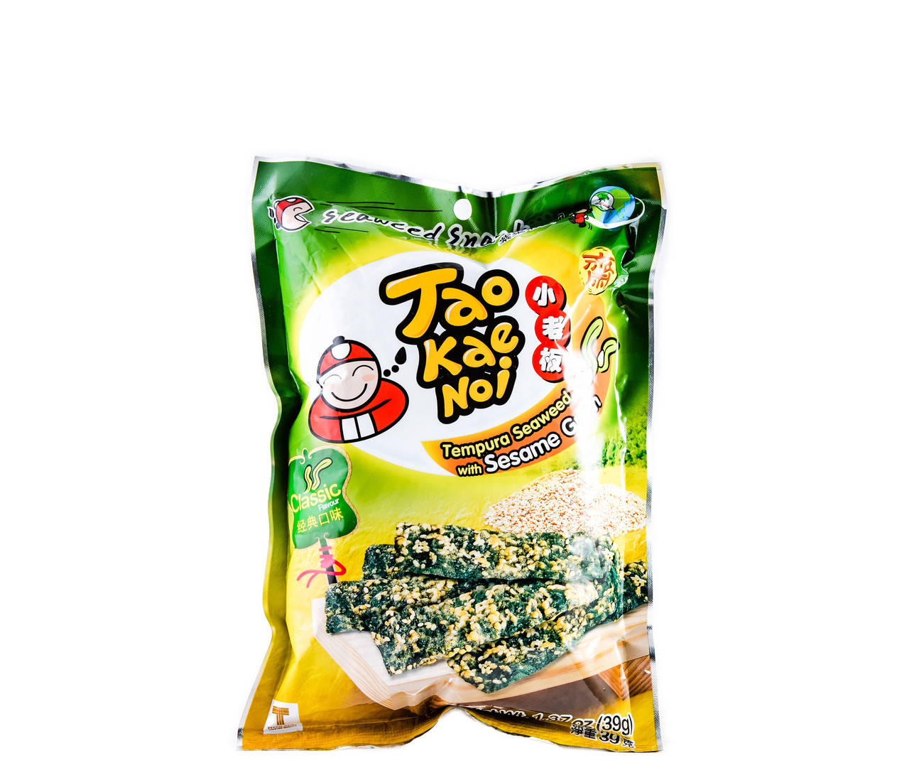 

Нори снек в темпуре с кунжутом Tae kae Noi 39 г