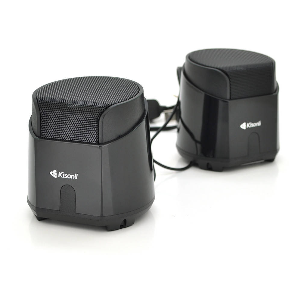 

Колонки 2.0 Kisonli K500, для ПК и ноутбука, USB + 3.5mm, 2x3.5W, 20Hz- 20KHz, Black, BOX, Q50