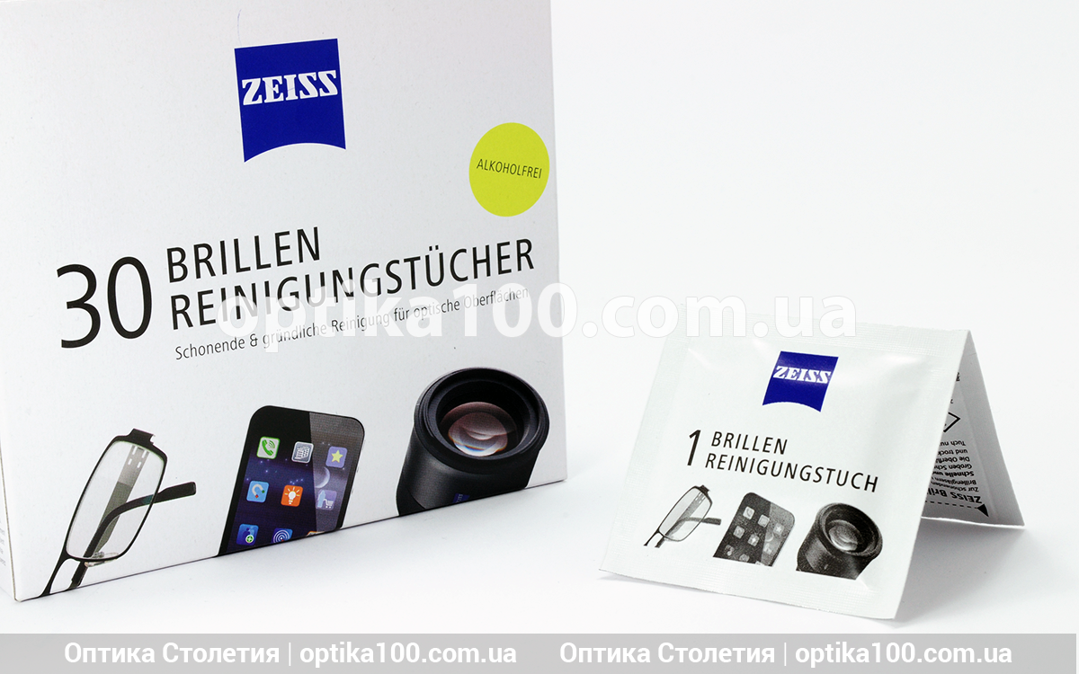 

Влажные салфетки ZEISS 30 шт. для очков и оптики