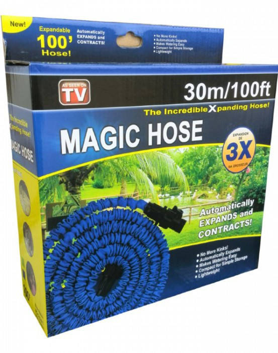 

Шланг Magic Hose 30 метров с распылителем для полива сада и огорода