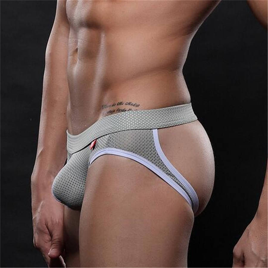 

Трусы мужские Cерые Jockstrap 1 сетка Размер L (обхват талии 77-82 см) D01.2, Серый