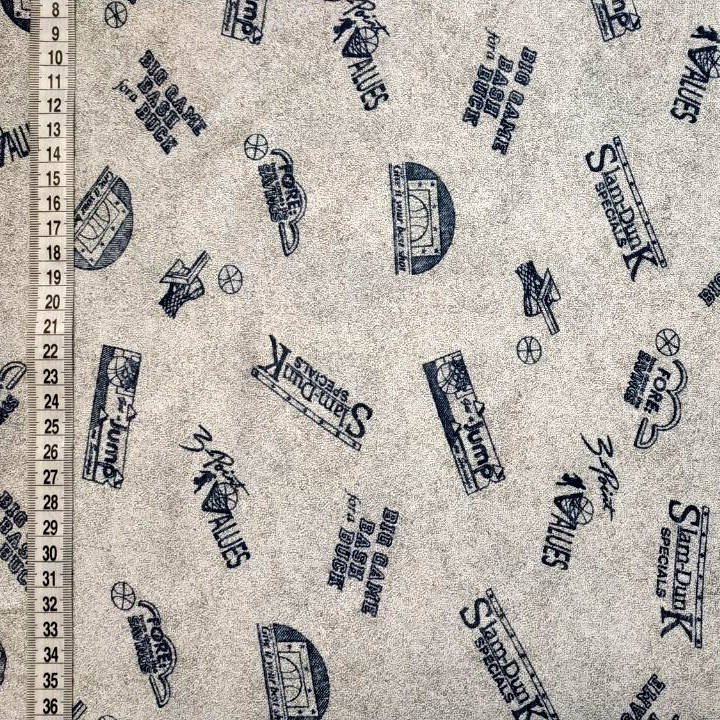 

Трикотажное полотно - кулир, с рисунком на тему баскетбола