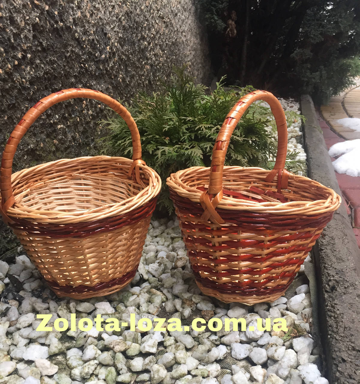 

Плетёная детская корзина «Радуга» Арт0045