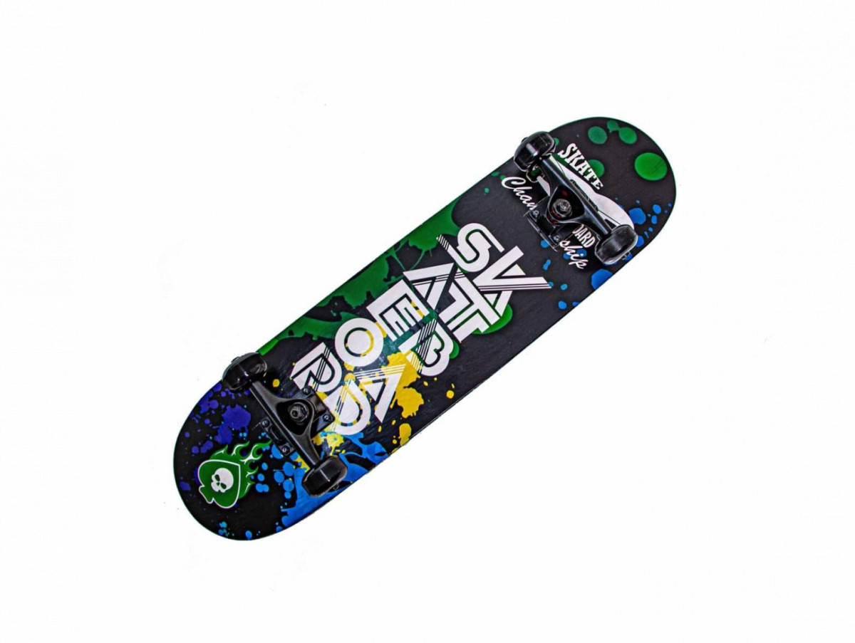 

Скейтборд Scale Sports Skateboard до 90 кг, Черный