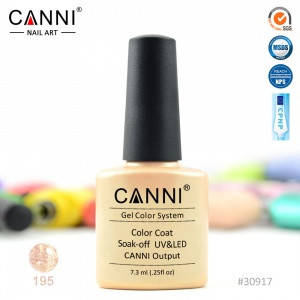 

Гель-лак CANNI № 195 (кремовый с микроблеском)