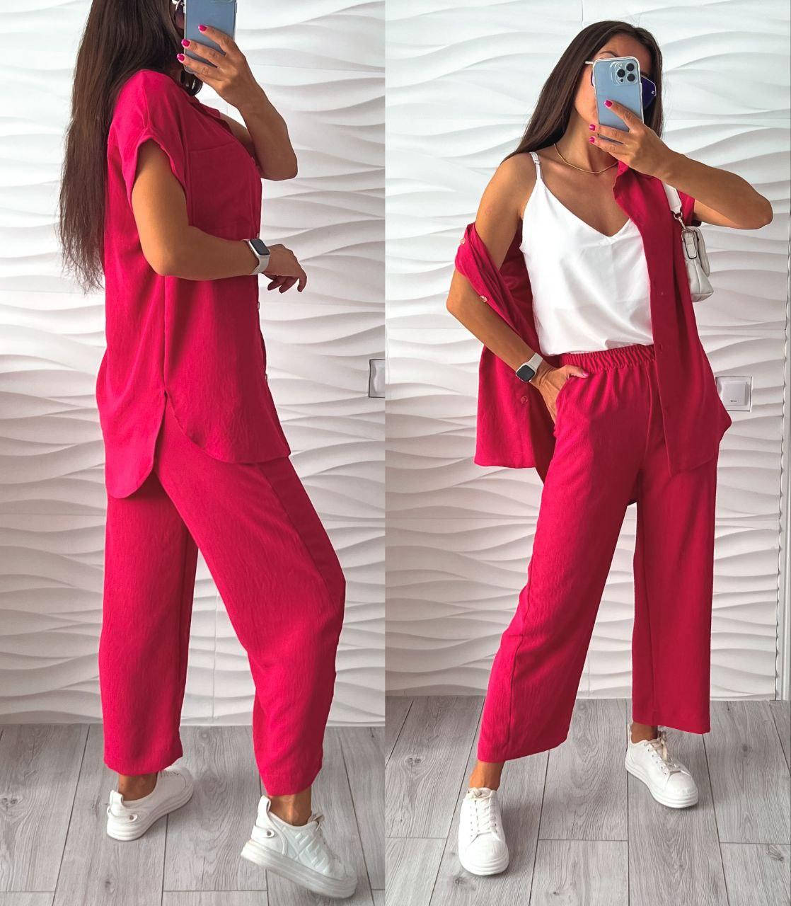 

Костюм с кюлотами р: 42-44, 46-48, 50-52, Разные цвета