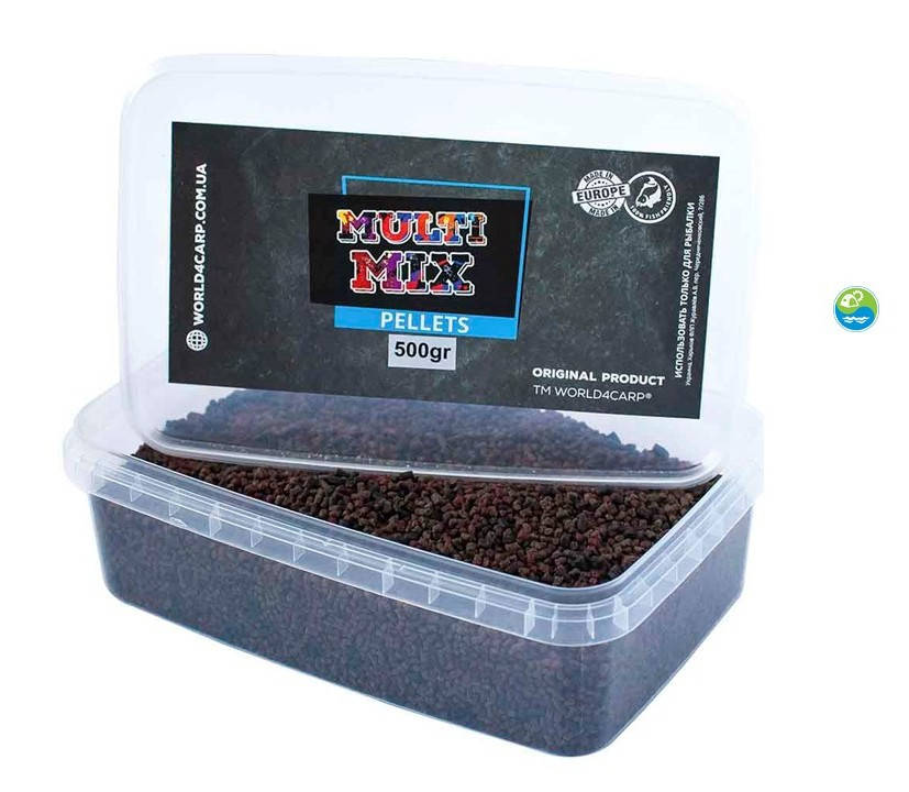 

Пеллетс прикормочный World4Carp MULTI MIX 2, 3 мм, 500 г