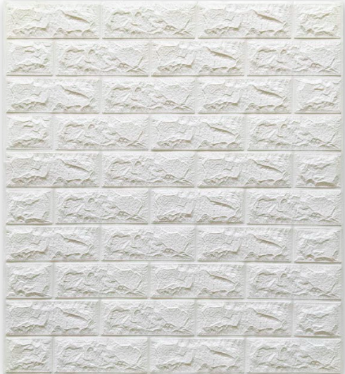 

Самоклеющиеся 3Д панели, декоративные стеновые панели 7 мм, Белый кирпич