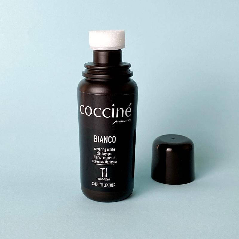 

Coccine Bianko белая краска для обуви коректор біла крем паста для взуття, Белый
