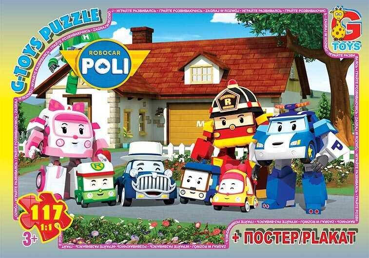 

Гр Пазлы 117 эл. "G Toys" "Робокар Поли" RR 067443 (62) +постер