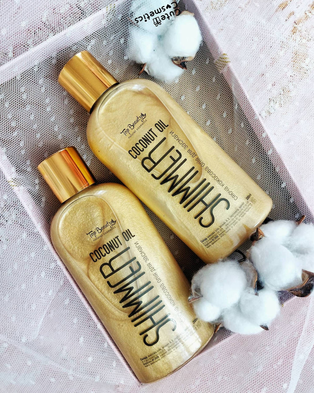 

Кокосовое масло для загара с шиммером Top Beauty, Pearl, 200 мл