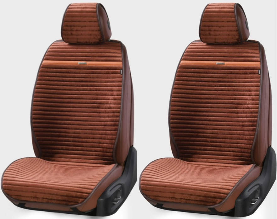 

Накидки на сидіння авто Elegant Napoli EL 700 215 з алькантари передні коричневі