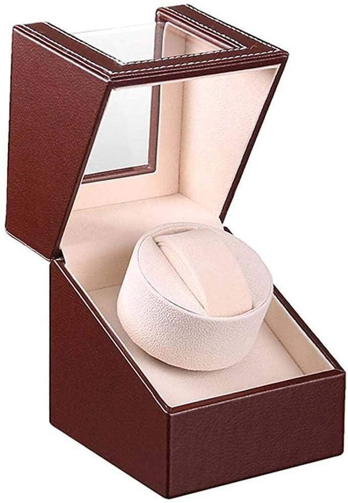 

Шкатулка для подзавода часов виндер, тайммувер для 1-х часов Коричневыя, Коричневый