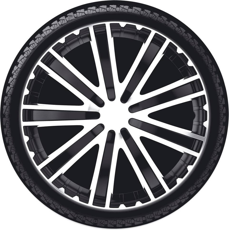 

R16 TORO black silver Колпаки на колеса Р16