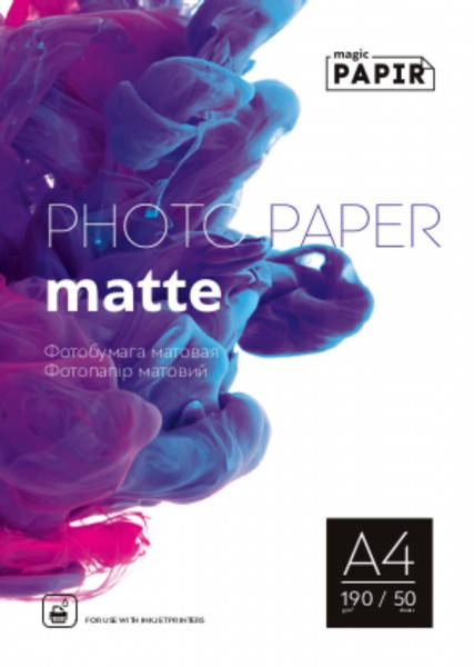 

Фотобумага A4 Matte Paper 190g 50л Magic-PAPIR