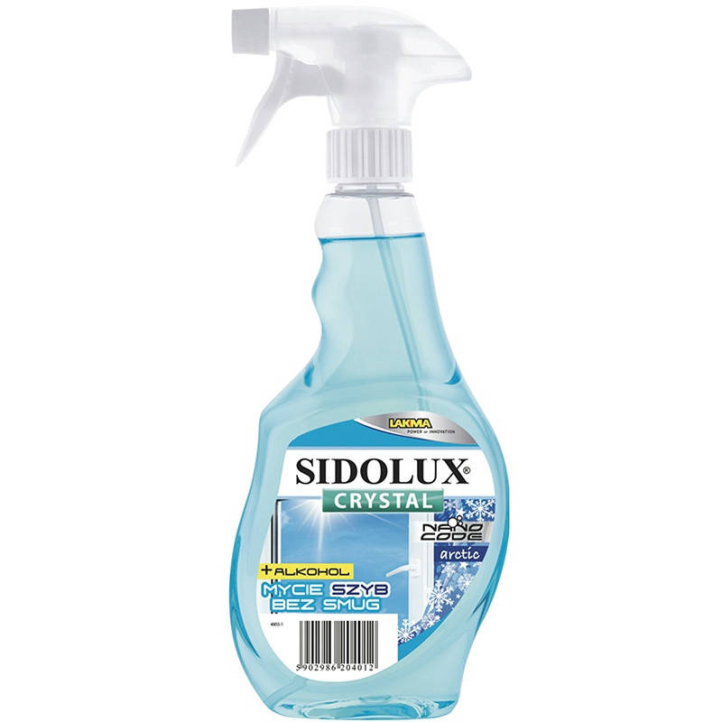 

Средство для мытья окон и стекла Sidolux Crystal, 0.5 л, Арктика