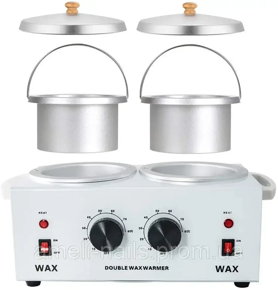 

Баночный воскоплав двойной Double Wax Warmer, для разогрева воска,депиляции