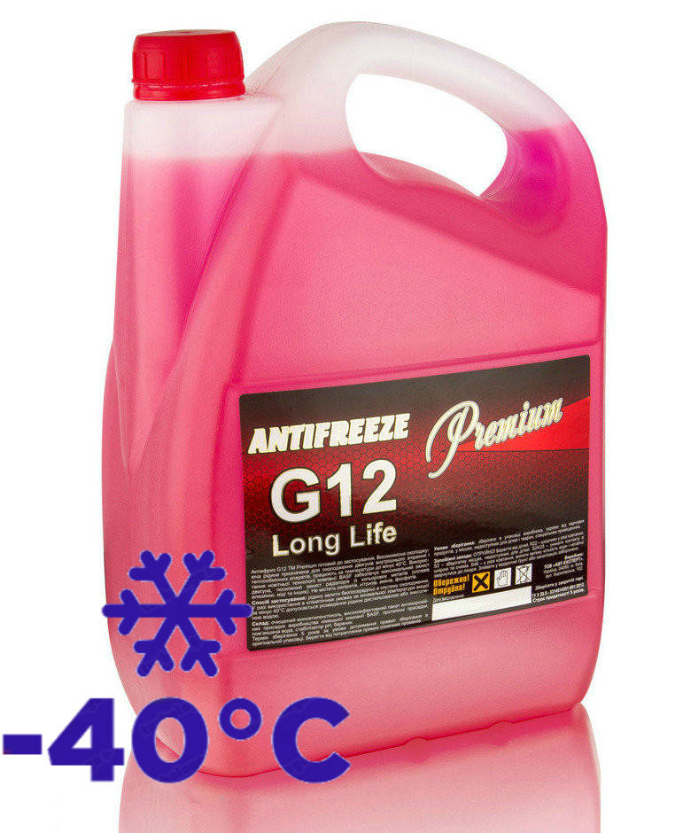 

Охлаждающая жидкость (антифриз) G12 красный Red LongLife TM Premium 5 кг