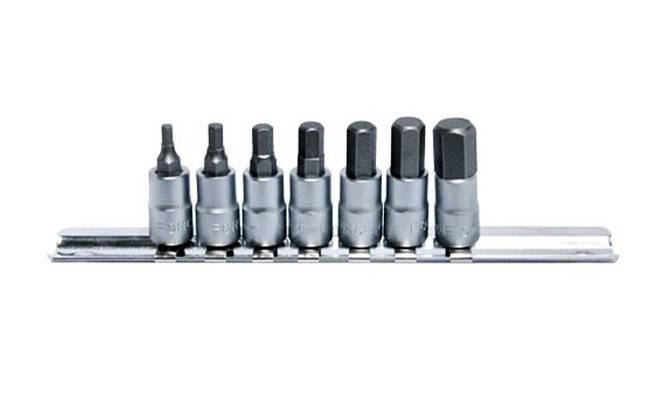 

1/4" Набор головок-бит 6-гр. 7 пр. (1/8"-3/8"), Force,2073S