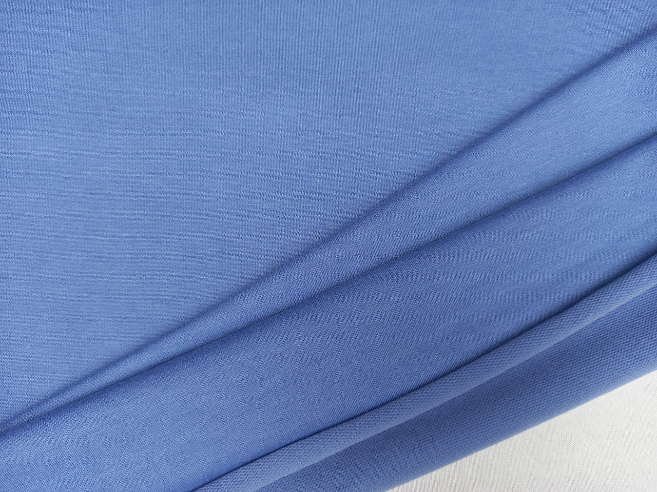 

Ткань двухнитка (футер),ширина 1,80 м, цвет джинс