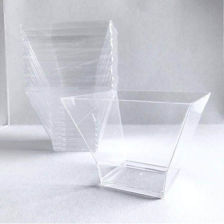 

Квадратная пластиковая пиала РS-19988 4,5*4,5*5 см, Прозрачный