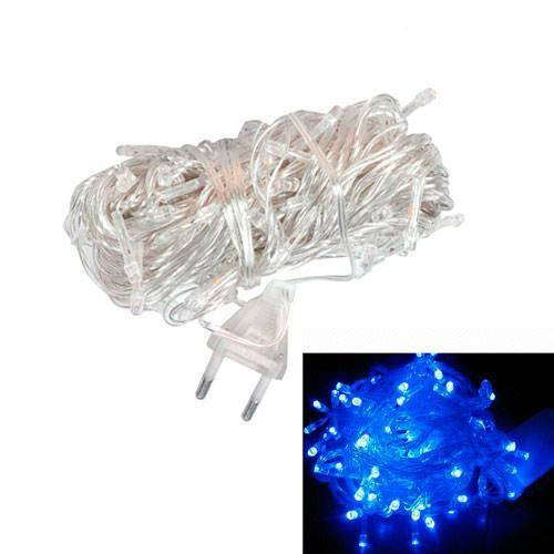 

LED гирлянда новогодняя синяя 8.5м