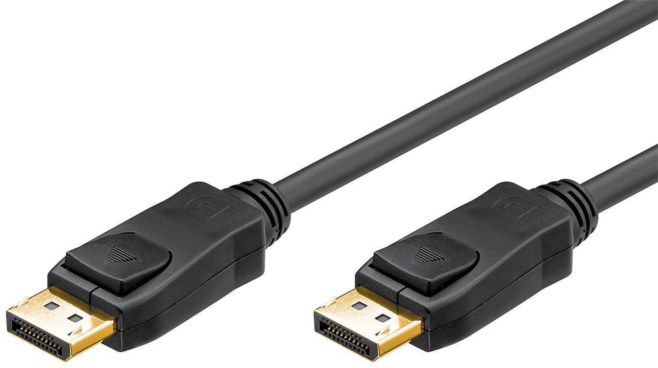 

Кабель монітора-сигнальний DisplayPort M/M 2.0m Gutbay v1.2 4K@60Hz 19pin D=7.3mm Gold Черный(78.01.4343)