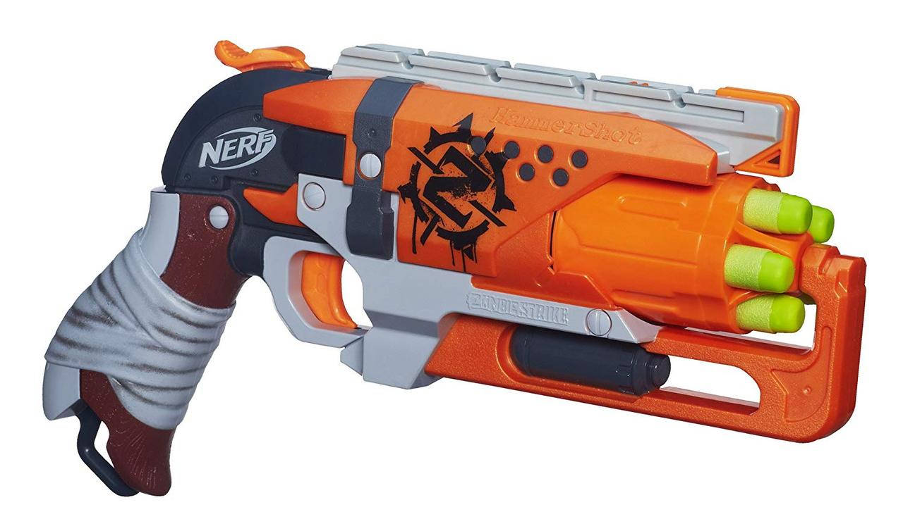 

Детское оружие Нерф Бластер Зомби Страйк Хаммершот Nerf Zombie Strike Hammershot Blaster A4325