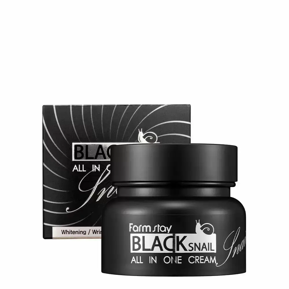 

Крем для лица с муцином черной улитки Farm Stay Black Snail All in One Cream 100ml