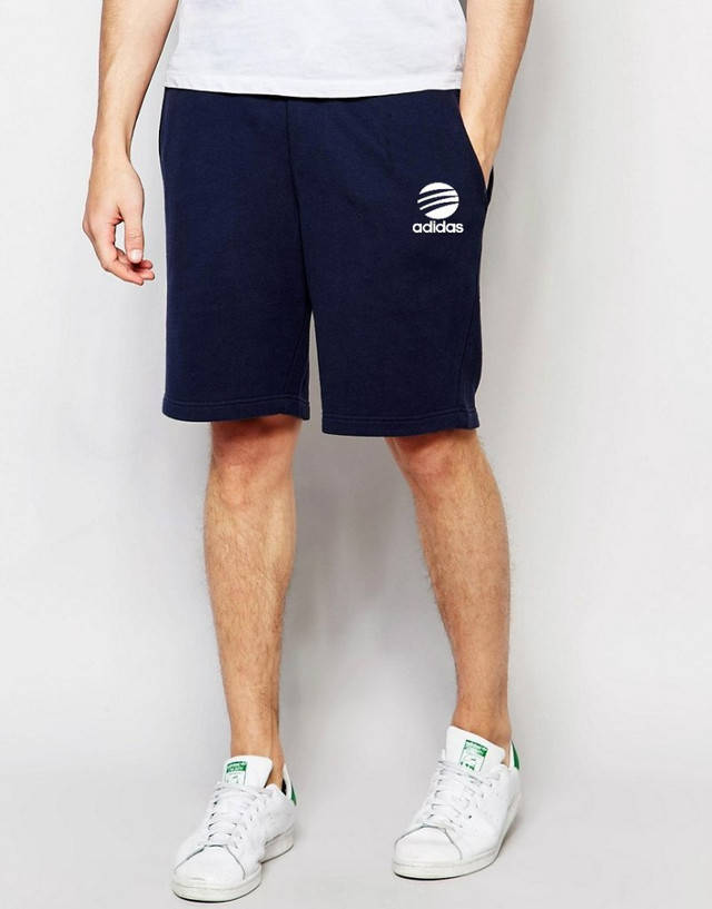 

Шорты Адидас синие трикотажные, Серый