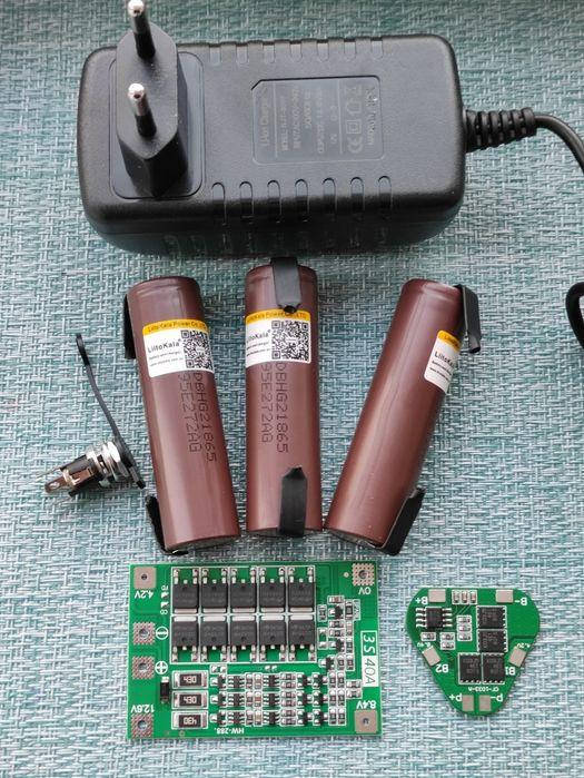 

Комплект на Шуруповёрт 12v.6/перепаковка/сборка/bms 3S 18650 Li-ion