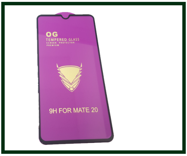 

Защитное стекло дисплея для Huawei Mate 20, 9D, PREMIUM, черное, Черный