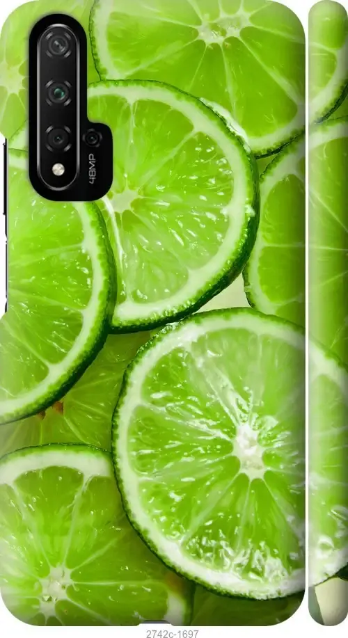 

Чехол на Huawei Nova 5T Лайм "2742c-1833-4074"