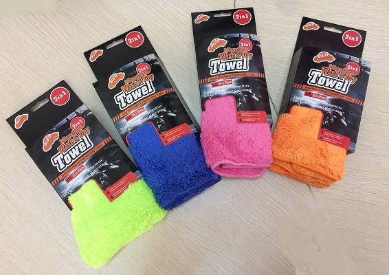 

Салфетка (1шт) микрофибра 25х35 2в1 "Wash&Dry" микрофибра - двойной ворс