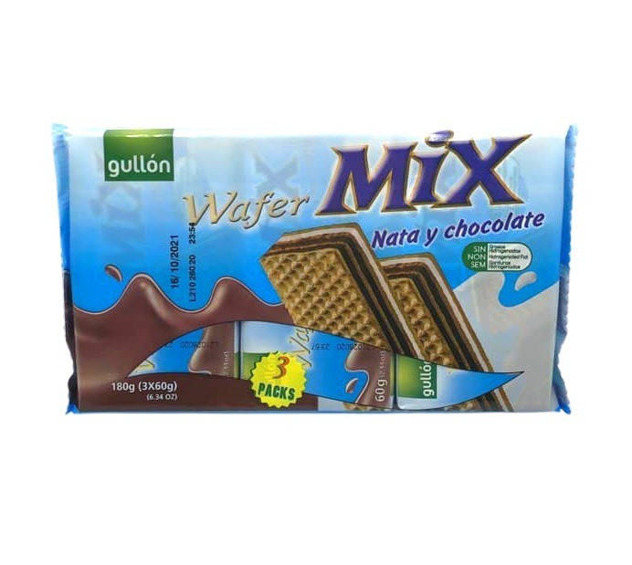 

Вафлі GULLON Mix Nata y chokolate, 180 г