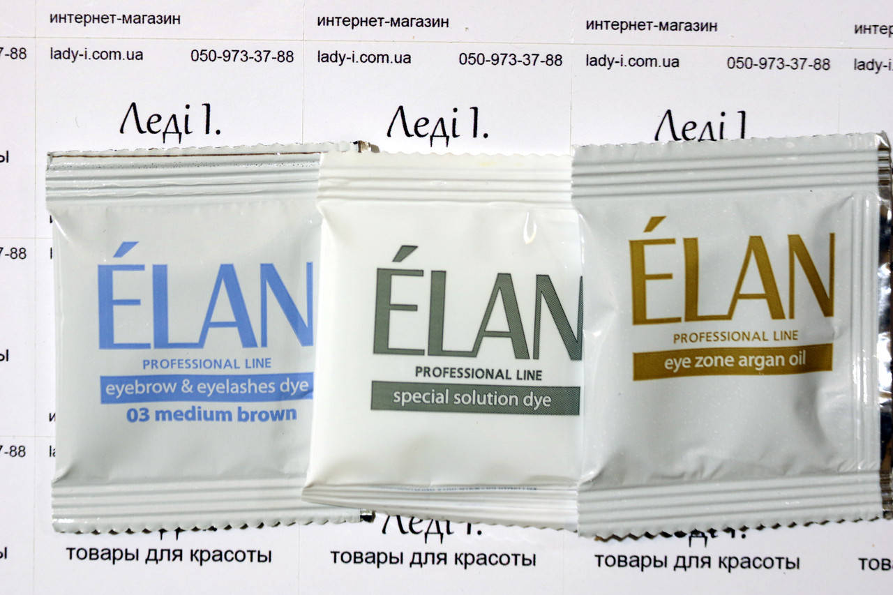 

Краска и окислитель и крем Elan 5мл. Тон 03 светло-коричневый