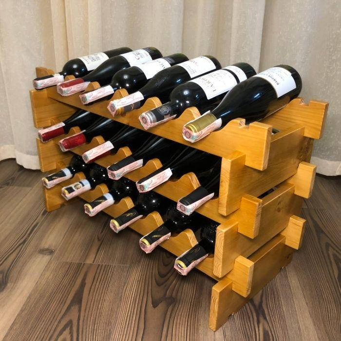 

Полка для вина (HANDMADE) на 18 бутылок