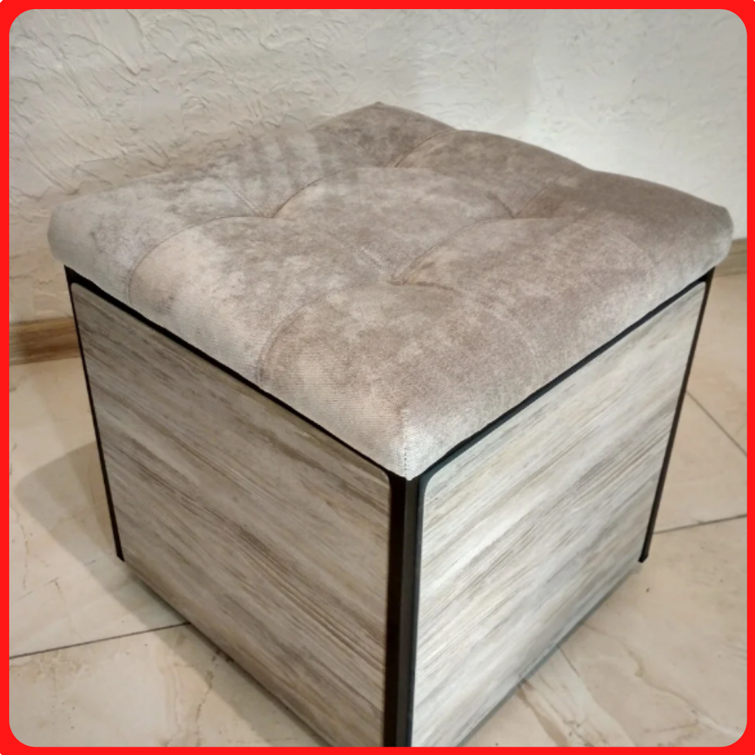 

Пуф куб трансформер 6 в 1 Смарт табурет пуфик 6в1 квадратный на колесах для кухни