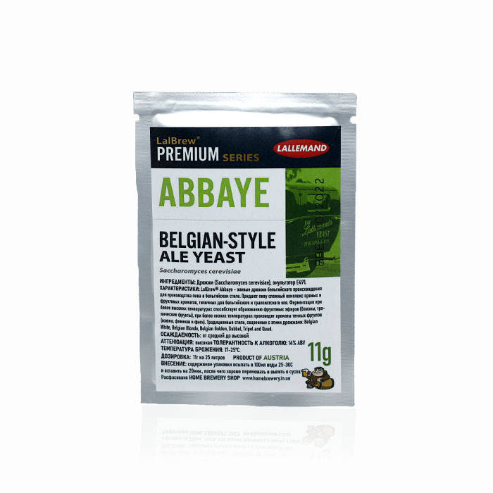 

Пивные дрожжи Lallemand Abbaye Belgian Ale 11г