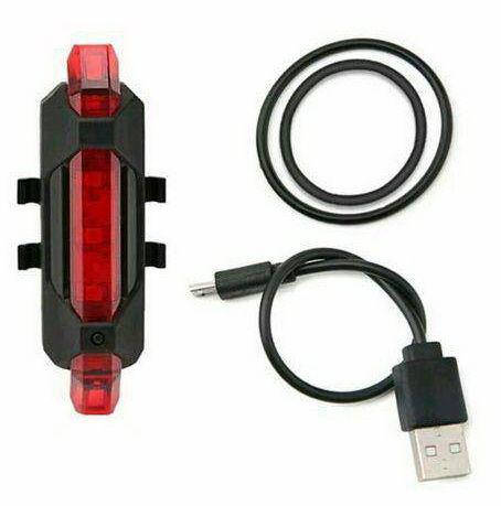 

Стоп сигнал на велосипед USB фара задняя Красный