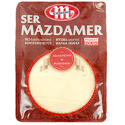 

Сир нарізка маздамер Млековіта Mlekovita мazdamer 150g 12шт/ящ (Код : 00-00012365)