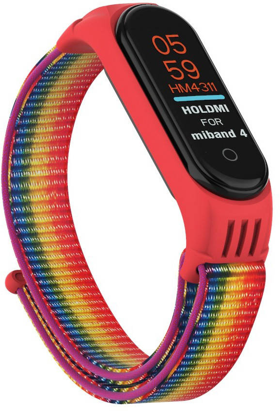 

Нейлоновый ремешок Mi Band 3 / 4 Sport Loop Rainbow (S) (Сяоми Ми Бэнд 3)
