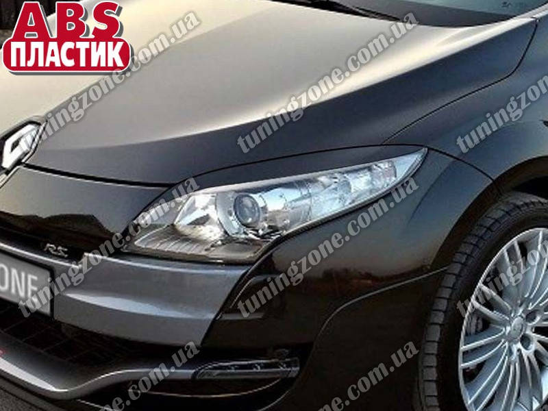 

Реснички/накладки на фары Renault Megane 3 из ABS пластика