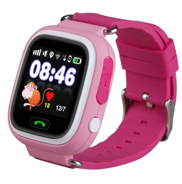 

Детские умные часы-телефон с GPS трекером Smart Baby Watch Q90s Original розовые