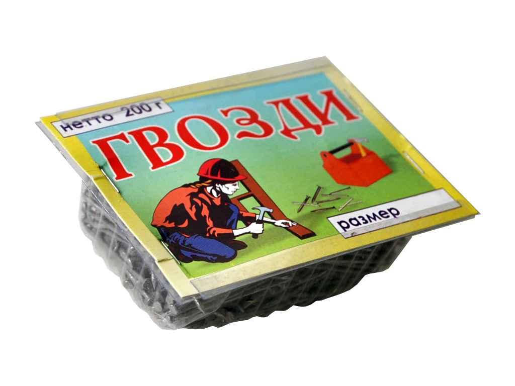 

Цвяхи будівельні фасов. 1,2х20 200 гр ТМ ПОПОВ